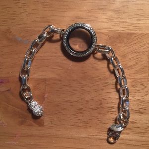 Silver Origami Owl Charm Bracelet